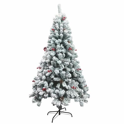 Weihnachtsbaum, 1300 Zweige, 240 cm, verziert mit Beeren und Tannenzapfen, New Sestriere Santa's House von Galileo Casa