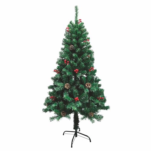 Weihnachtsbaum, 450 Zweige, Höhe: 150 cm, Beeren und Tannenzapfen, New Sestriere Santa's House von Galileo Casa