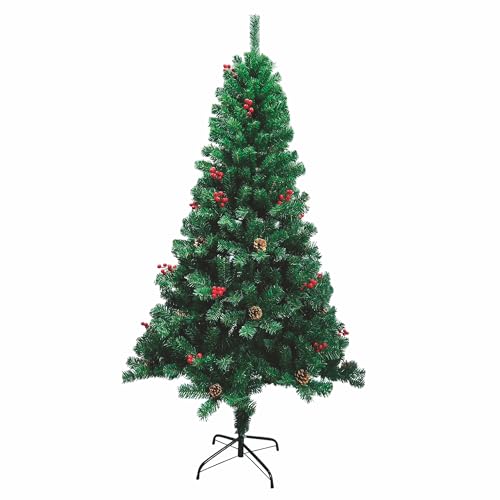 Weihnachtsbaum, 650 Zweige, Höhe: 180 cm, Beeren und Tannenzapfen, New Sestriere Santa's House von Galileo Casa