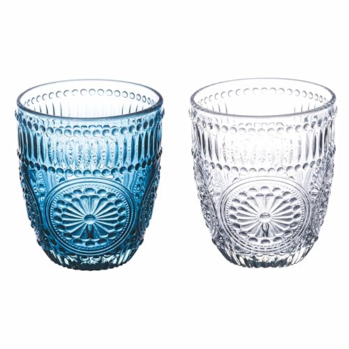 Galileo 2er-Set Wassergläser 330 ml aus Glas mit geometrischem Reliefdekor Sevilla Sibilla Galileo 2er-Set Wassergläser 330 ml aus Glas mit geometrischem Reliefdekor Sevilla Sibilla von Galileo
