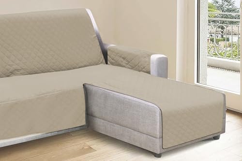 Sofaüberwurf für 3-Sitzer mit Halbinsel, wendbar rechts/Links, wasserdicht, schmutzabweisend, 240 x 305 cm, Sibilla Sofaüberwurf für 3-Sitzer mit Halbinsel, wendbar rechts/Links, wasserdicht, schmutzabweisend, 240 x 305 cm, Sibilla von GALILEO