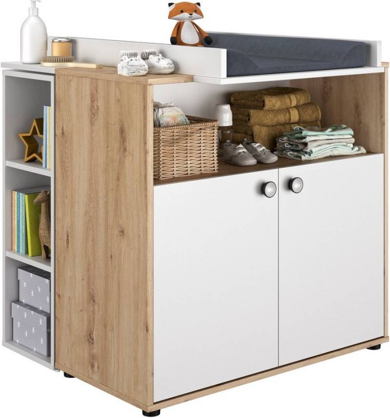 Galipette Babymöbel-Set Arthur, (3-tlg., bestehend aus Wickelkommode, Wickelablage und kleines Regal), bestehend aus Wickelkommode, Wickelablage und kleines Regal von Galipette