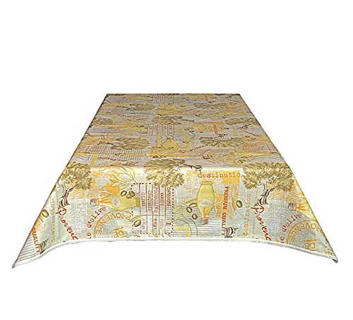 Galitex - Wachstuch-Tischdecke, gesäumt, modernes Design, wasserdicht, hergestellt in EU (Provence, 100 x 140 cm) von Galitex