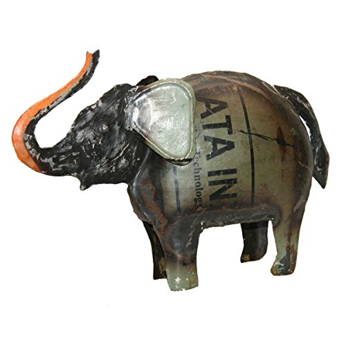 Elefant Metall Dekofigur Blechfigur Dekoration Gartenfigur Handbemalt Bunt Bemalt - Gall & Zick von Gall&Zick