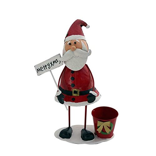Gall&Zick Blumentopf Pflanztopf Übertopf Topf Figur Weihnachten Santa Nikolaus rot Dekoration von Gall&Zick