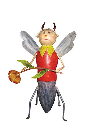Gall&Zick Gartenstecker,Metallstecker,Dekoration,handbemalt Dekotiere,Biene mit Blume von Gall&Zick