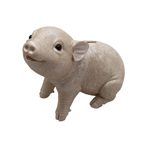 Gall&Zick Spardose Sparschwein Sparbüchse Dekoration Tierdesign Bronze/Perlfarben Schwein Polyresin von Gall&Zick