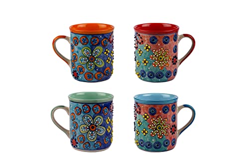 Gall&Zick Tasse Kaffeetasse Teetasse Geschirr Keramik Bemalt Bunt Set/2 von Gall&Zick