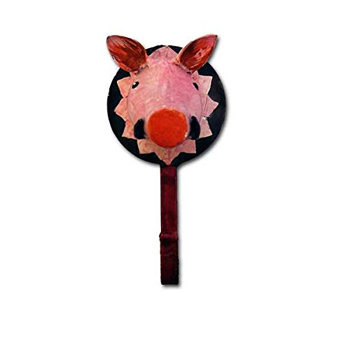 Gall&Zick Wandhaken Haken Mehrzweckhaken Metall Dekoration Bemalt Bunt Kinder Tierhaken (Schwein) von Gall&Zick