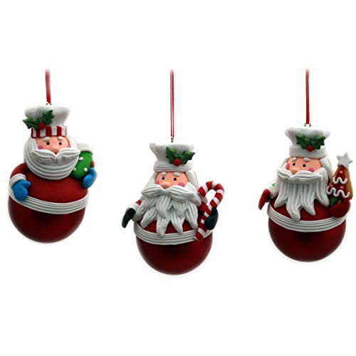 Gall&Zick Weihnachtsdeko Kugel Hänger Christbaumschmuck Santa Nikolaus Weihnachtsmann Set/3 Gall&Zick Weihnachtsdeko Kugel Hänger Christbaumschmuck Santa Nikolaus Weihnachtsmann Set/3 von Gall&Zick