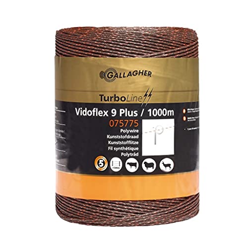 Gallagher 1000 m Vidoflex 9 TurboLine Plus Weidezaunlitze (terra) von Gallagher