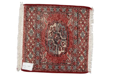Klassischer Kaschmir-Teppich, Wolle, 30 x 30 cm (Galleriafarah1970) von Galleriafarah1970