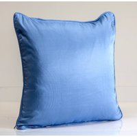 Blauer Seidenkissenbezug, Blauer Designerkissenbezug, Dekokissenbezug, Design Auf Beiden Seiten, Akzentkissenbezug Blauer Seidenkissenbezug, Blauer Designerkissenbezug, Dekokissenbezug, Design Auf Beiden Seiten, Akzentkissenbezug von GallerieVarda