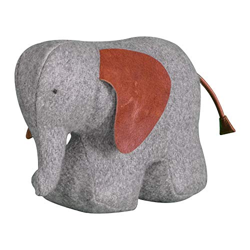 Gallery Direct Elephant_Doorstop Ethan Türstopper Elefant, beschwert, gefüllt., von Gallery Direct