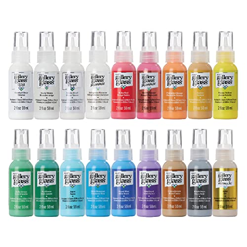 Plaid Galerie Glas Fenster Farbe promoggi Paint Set,-/Bratenspritze, 18 Farben #1 Colors von Gallery Glass