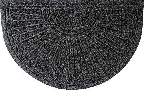 Gallery Halfmoon 013877 Relief Außenfußmatte Halbrund 55 x 85 cm, Anthrazite Gallery Halfmoon 013877 Relief Außenfußmatte Halbrund 55 x 85 cm, Anthrazite von Gallery Halfmoon