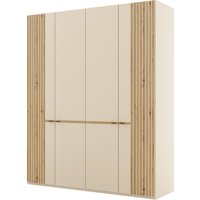 Musterring Drehtürenschrank "Isabelle", Lamellen in Eiche, Griffe in schwarz, verschiedene Größen und Farben Musterring Drehtürenschrank "Isabelle", Lamellen in Eiche, Griffe in schwarz, verschiedene Größen und Farben von Musterring