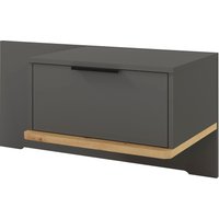 Musterring Nachtschrank "Isabelle" verschiedene Farben, Unterboden in Eiche, Maße B50/90 x H43 x T47 cm von Musterring