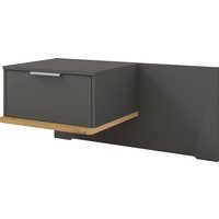 Musterring Nachtschrank "Isabelle" verschiedene Farben, Unterboden in Eiche, Maße B50/90 x H43 x T47 cm von Musterring