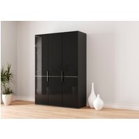 Musterring Drehtürenschrank "Imola W" Einlegeböden und Kleiderstangen,mit Glastüren und Aufleistung in Chrom von Musterring