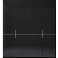 Musterring Drehtürenschrank "Imola W", Einlegeböden und Kleiderstangen,mit Glastüren und Aufleistung in Chrom von Musterring