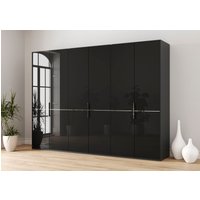 Musterring Drehtürenschrank "Imola W" Einlegeböden und Kleiderstangen,mit Glastüren und Aufleistung in Chrom von Musterring