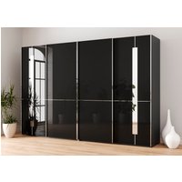 Musterring Schwebetürenschrank "Imola W", inkl. Einlegeböden und Kleiderstangen, mit Glastüren inkl. Zierspiegel von Musterring