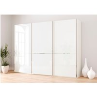 Musterring Schwebetürenschrank "Imola W", inkl. Einlegeböden und Kleiderstangen, mit Glastüren und Aufleistungen von Musterring