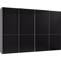 Musterring Schwebetürenschrank "Imola W", inkl. Einlegeböden und Kleiderstangen, mit Glastüren und Aufleistungen von Musterring