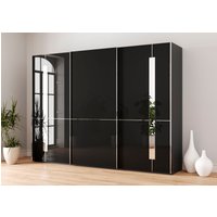Musterring Schwebetürenschrank "Imola W", inkl. Einlegeböden und Kleiderstangen, mit Glastüren inkl. Zierspiegel von Musterring