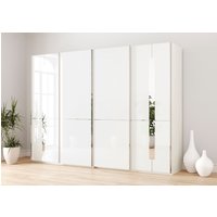 Musterring Schwebetürenschrank "Imola W", inkl. Einlegeböden und Kleiderstangen, mit Glastüren inkl. Zierspiegel von Musterring