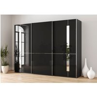 Musterring Schwebetürenschrank "Imola W", inkl. Einlegeböden und Kleiderstangen, mit Glastüren inkl. Zierspiegel von Musterring