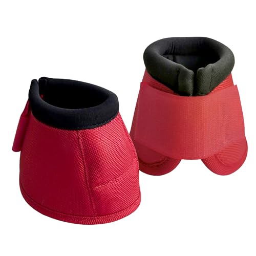 Gallopoff Hufglocken Pferd 2er Set – Stoßdämpfend & Scheuerfrei, Ballenschutz für Pferde aus Neopren, Weiche Schutzglocken mit Klettverschluss für Training & Weide Rot M Gallopoff Hufglocken Pferd 2er Set – Stoßdämpfend & Scheuerfrei, Ballenschutz für Pferde aus Neopren, Weiche Schutzglocken mit Klettverschluss für Training & Weide Rot M von Gallopoff