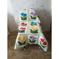 Oma Platz Häkeldecke...baby Häkeldecke...bunte Strick Patchwork Afghane...schoß Decke von GalyaKireva
