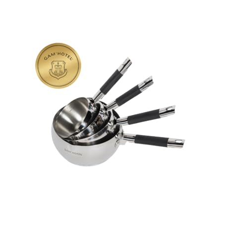 Gam'hotel - Kochgeschirr 4 Töpfe 14/16/18/20 cm Edelstahl Induktion von Gam'Hotel