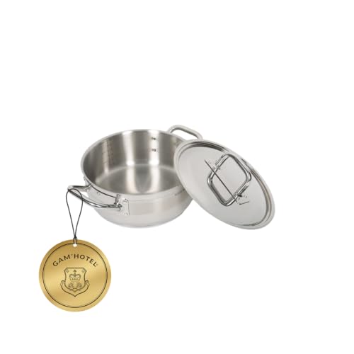 Gam'hotel - Kochtopf Edelstahl 28 x 11 cm Induktion von Gam'Hotel