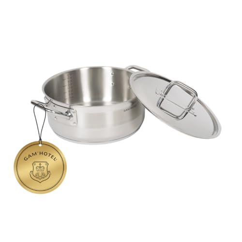 Gam'hotel - Kochtopf Edelstahl 32 x 13 cm Induktion von Gam'Hotel