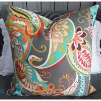 Gedrucktes Paisley. Kissen Cover.slipcovers.toss Pillows.paisley Pillows.home Decor.throw Pillows.paisley von GamGamzhandcrafted