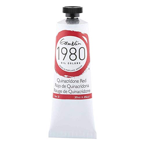 Gamblin 1980 - Oelfarbe - Quinacridone Rot - 37 ml von Gamblin