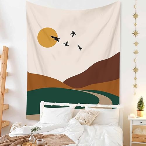 Gambo Wandteppich Adler Sonne Braun Wandbehang Hochwertige Wandteppich Wohnzimmer Dekor Wandteppich Tapisserie Psychedelic Wandtuch Hausdeko Nebliges Wald Bettdecke Strandtuch Tagesdecke von Gambo