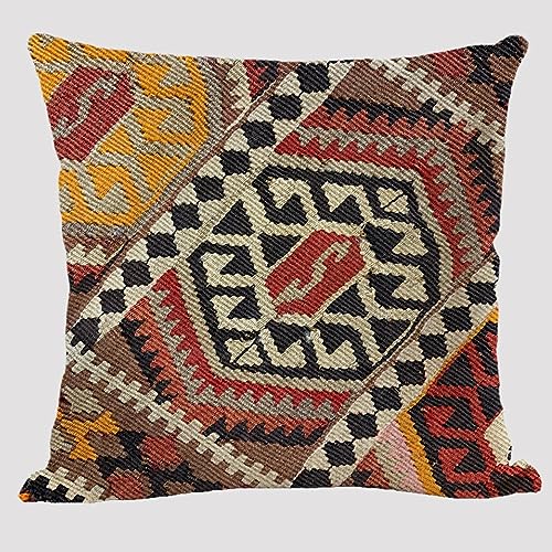 Kissenbezug 45X45 Weiß Grau Gelb Cushion Covers,Linen,Ultra Soft and Breathable,Fully Washable,for Couch Bedroom Chair and Car Farmhouse Garden von Gambo