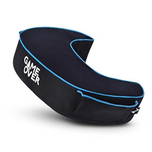 Game Over 8-Bit Gaming Unterstützung Kissen | Armlehnenpolster für Gamer | Ergonomisches Ellbogenkissen | Velours und wasserabweisender Stoff | Bequeme Schaumstofffüllung (Lich Klinge) von Game Over