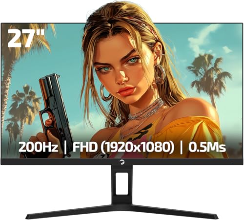 GAMEPOWER Kaze T20 Gaming Monitor 27 Zoll 200Hz 0.5ms, FullHD 1080P Fast IPS, Ambientes Nachtlicht, Integrierte Headset-Halterung, Rahmenloses, FreeSync G-Sync, 130% sRGB, mit Lautsprecher GAMEPOWER Kaze T20 Gaming Monitor 27 Zoll 200Hz 0.5ms, FullHD 1080P Fast IPS, Ambientes Nachtlicht, Integrierte Headset-Halterung, Rahmenloses, FreeSync G-Sync, 130% sRGB, mit Lautsprecher von GAMEPOWER
