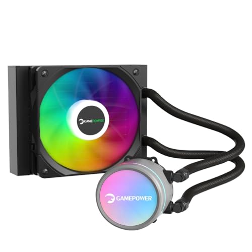 GAMEPOWER Skadi V2 120mm ARGB CPU Wasserkühlung | 120mm AIO Flüssigkeitskühler mit PWM Lüfter | Keramik Wasserpumpe | Kompatibel für AMD AM4/AM5 & Intel LGA 1700/1200 | RGB Beleuchtung GAMEPOWER Skadi V2 120mm ARGB CPU Wasserkühlung | 120mm AIO Flüssigkeitskühler mit PWM Lüfter | Keramik Wasserpumpe | Kompatibel für AMD AM4/AM5 & Intel LGA 1700/1200 | RGB Beleuchtung von GAMEPOWER