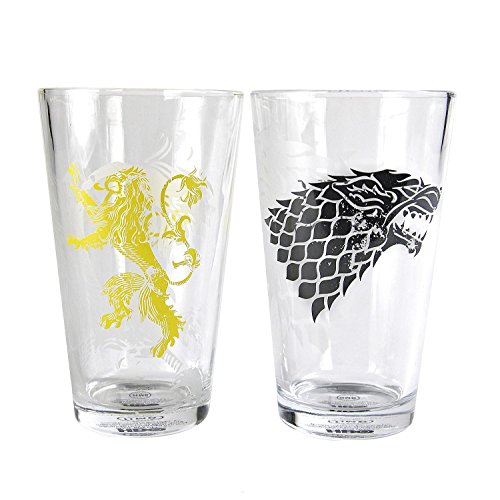 Game of Thrones Gläser - 2er Set - Stark und Lannister von Game of Thrones