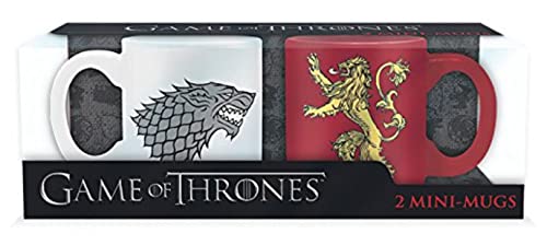 ABYstyle - GAME OF THRONES - Set mit 2 Mini-Tasse - 110 ml - Stark & Lannister von Game of Thrones