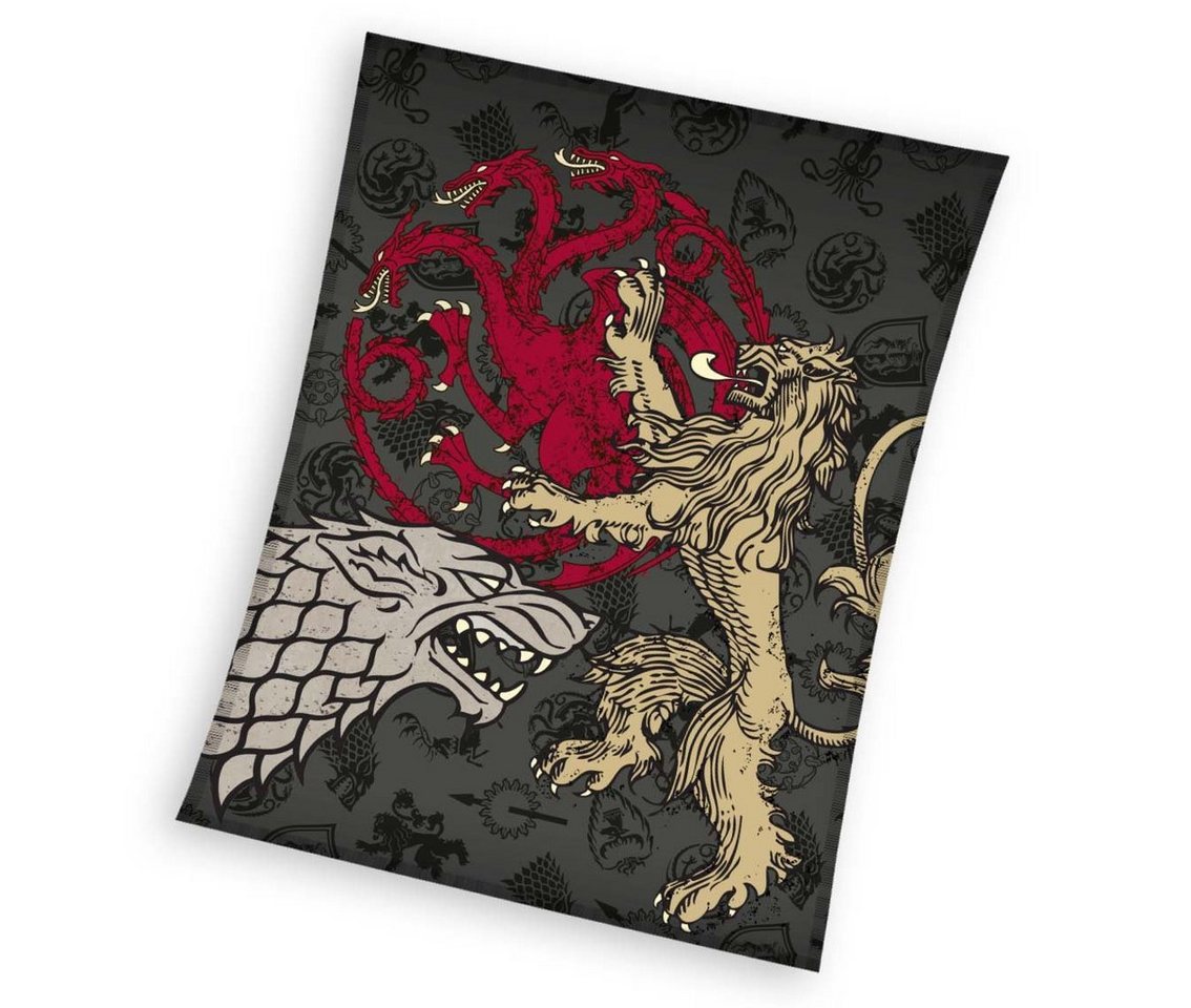 Wohndecke Game of Thrones Coral Fleecedecke Kuscheldecke 150 x 200 cm, Game of Thrones von Game of Thrones