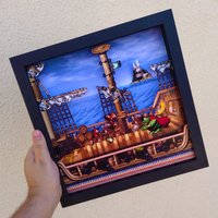 Donkey Kong Country | King K. Rool - 3D Shadowbox von GameArtBox