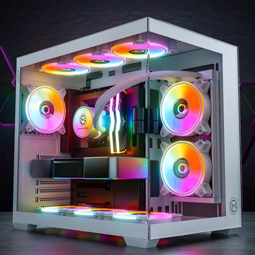 GameMachines Cube Snow Edition - Gaming PC - Intel Core i7 12700KF - NVIDIA GeForce RTX 5060 - Wasserkühlung - 1000GB M.2 SSD - 32GB RGB DDR4 - WLAN - Windows 11 Pro von GameMachines