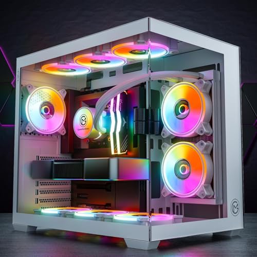 GameMachines Cube Snow Edition - Gaming PC - Wasserkühlung - AMD Ryzen 7 7700 - NVIDIA RTX 5060 Ti - 1000GB SSD - 32GB RGB DDR5 - WLAN - Windows 11 Pro von GameMachines